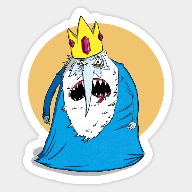 Angry King of Ice Sticker by PhilFTW